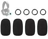 SOULWIT 4 Stück Schutz Mikrofon Schaum Abdecken Pop Filter für Steelseries Arctis 1/3/5/7/7+/7P/7P+/7X/7X+/9/9X/Pro/Prime, Nova Series Kopfhörer, Mikrofon Abdeckung mit hochdichter Schaumstoff