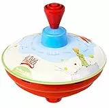 Lena tin Toys 52448 - Brummkreisel Ø13 cm Der kleine Prinz, Metall Kreisel, Schwungkreisel aus Blech, klassischer Pumpkreisel, Blechkreisel mit Spitze, Spielzeugkreisel für Kinder ab 18 Monate