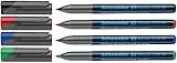 Schneider 224 M Universal-Marker (Permanent, 1 mm, Cap-Off-Ink) 4er Etui schwarz/rot/blau/grün