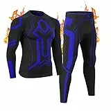 MeetHoo Thermounterwäsche Herren, Funktionswäsche Männer Skiunterwäsche Atmungsaktiv Funktionsunterwäsche Hause Thermo Unterwasche für Running Sports Ski