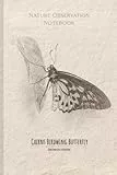 Nature Observation Notebook: Cairns Birdwing Butterfly Field Notes Journal