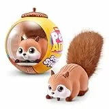 Pets Alive Scurry'n Squirrel (Braun) von ZURU – Interaktives Roboter-Haustier, Bewegliches Eichhörnchen mit realistischen Bewegungen und Geräuschen, ab 2 Jahren