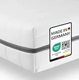 Sleepneo Matratze 80x200 - Ergonomische Kaltschaummatratze - 7-Zonen-Matratze H2 H3 - Oeko TEX Zertifiziert - Waschbarer Bezug - 2in1 Matratzen Härtegrad - atmungsaktiv - Höhe 15 cm