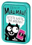 Moses. Ed, The Cat - Mau-Mau, Spiele-Klassiker ab 6 Jahren, verrücktes Kartenspiel für die ganze Familie, kompaktes Reisespiel für 2-6 Spieler, White