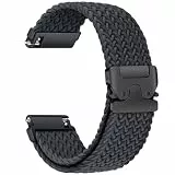Geflochtenes Armband für Garmin Venu 3S/Venu 2S/Vivoactive 4S/Vivomove 3S/Forerunner 265s/255s/255s Music Damen/Herren,Uhrenarmband 18mm Nylon Band,Fallschirmschnalle 18 mm Smartwatch Ersatzarmband