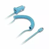 aiino – 2.4A Micro USB-Schnellladegerät für das Auto inkl. USB-Port I Car-Charger I Auto-Ladeadapter I Micro-USB-Kabel für Samsung I KFZ-Ladekabel für Handys I Smartphone Zubehör I 1,2 m - Blau
