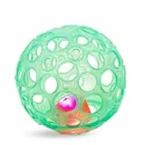 B. toys - Grab 'n' Glow - Baby-Ball - Sensorisches aufleuchtendes Baby Spielzeug - Textured Ball with Holes - Leuchtende Lichter & Rassel - Spielzeug für Kleinkinder, Babys