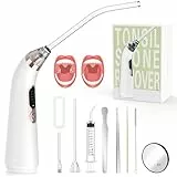 WingFly Tonsillenstein-Entferner Set, Elektrisches Mandelsteine Entfernen in Saugköpfen, 5-Gang-Saug-Munddusche, 8-Teiliges Tonsil Stone Remover Für Gesunde Mandeln und Frischen Atem, Upgrade
