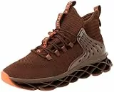 Hello MrLin Laufschuhe, Herren, rutschfest, athletisch, Tennis, Walking, Sneaker, Hip Hop, Braun, 47 EU, braun, 47 EU