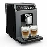 Krups Evidence Hot & Cold Kaffeevollautomat, 18 Getränkespezialitäten, heiße und kalte Getränke, One-Touch Cappuccino, Milchsystem mit Milchschlauch, automatischer Pflegezyklus, EA898GF0