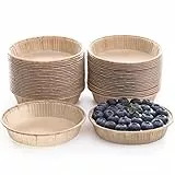 Bake Choice Mini Kuchenform Papier,Tartformen zum Backen,50 Stück,Mini Törtchenformen mit Durchmesser von 10 cm, Antihaftbeschichtet & Unbleich & Hitzebeständig, für Mikrowelle und Ofen
