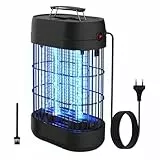 EUQQZU Insektenvernichter, 14W Mückenfalle Mückenlampe Fliegenfalle Elektrisch, Verbesserte 3 Mückenbekämpfung Technologien und 2 Sicherheitsschutz Technologien, Perfekt für Innen und Aussen