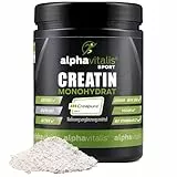 Creapure Creatin Monohydrat 500g (Meshfaktor 200) - mikrofeiner Premiumrohstoff aus Deutschland - vegan & super löslich - ideal dosiertes Kreatin Pulver mit B12
