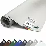 ANKO PLANEN 700 g/m² PVC Gewebeplane mit verzinkten Rundösen – Matte UV-stabile reißfeste LKW Abdeckplane (Lichtgrau, 3m x 4m)