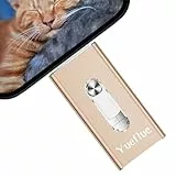 Yueflue 64GB USB Stick für lPhone Speicherstick mit i0S/Pad/Mac/Android/Typ-C/PC, 3 in 1 USB Stick Mehr Speichern von Fotos und Videos ohne App Herunterzuladen.(Gold)
