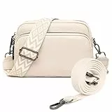 TIAASTAP Damen Handy Umhängetasche Echtes Leder Crossbody Bag Damen Handytasche zum Umhängen, Umhängetasche Damen Klein Moderne Taschen mit Breitem Schultergurt u 3 fächern