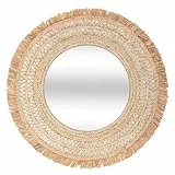 Atmosphera - Geflochtener Spiegel Célia - Bast D. 68 cm - Beige