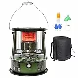 Yonuaret Petroleum Terrassenheizer,Nicht-Elektrischer Heizofen - Höhenverstellbares Angelheizgerät - Für Büro Innenbereich Badezimmer Schlafzimmer Bereich Raum Camping Outdoor