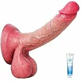 Realistischer Dildo Sex Spielzeug für die Frauen Männer - 23.8CM Dildo Klassische Dildos Mit Starkem Saugnapf Sexspielzeug Analdildo Perfekt Echte Adern Und Erhabene Hoden Echte Penisnachbildung