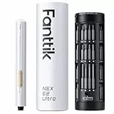Fanttik E2 Ultra 3.7V Mini Elektro Schraubendreher Set, 50 in 1 Magnetische Präzisions-Schraubendreher Kit, Max 0.6N.m, 5/32 Zoll Sechskant, Zum Reparieren von iPhones, Laptops, Brille, Uhren (Weiß)