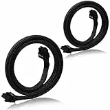COMeap (2er-Pack) PCIe Kabel für EVGA Netzteil, PCIe 8 Pin Stecker auf 8 Pin (6+2) Stecker, PCI-Express Stromadapter, geflochten 63 cm (25 Zoll)