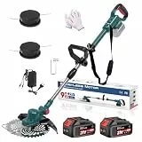 Hengriacly Akku Rasentrimmer für Makita Akku, Rasentrimmer mit Akku 21V×4.0Ah, Freischneider & Motorsense- Inkl. 750W Bürstenloser Motor, TAP-N'-GO Fadenkopf, Teleslopstiel, 90° Drehkopf