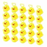 Angelspiel Für Kinder, 20 Stück Badespielzeug Ente Mit Haken, Quietscheenten Set Für Sensorische Entwicklung, Spaß Karneval Spiel Für Badewanne