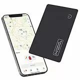 Reyke Dünne Geldbörsen-Tracker-Karte, wiederaufladbarer Geldbörsenfinder, kompatibel mit Apple Find My (nur iOS), Gegenstände-Finder für Gepäckanhänger, Handys, Reisepässe