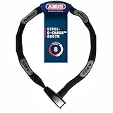 ABUS Kettenschloss Steel-O-Chain 8807K – Flexibles Fahrradschloss aus gehärtetem Stahl – ABUS-Sicherheitslevel 8-110 cm - Schwarz