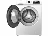 Hisense WFQP701219VM Waschmaschine, Klasse A, 7 kg, 1200 U/min, Höhe 84,5 cm x Breite 59,5 cm, Weiß