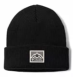 Columbia Unisex Whirlibird Cuffed Beanie Mütze, Black/Mountains, Einheitsgröße EU