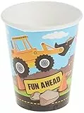 Papierbecher - 266 ml - Baustellen Party - 8er-Pack