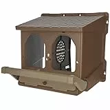 KERBL Doppellegenest (Nestbox aus recyceltem Kunststoff, 60 x 54 x 40 cm Eierablage in Braun) 73146/1