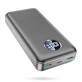 Power Bank, 26.800mAh Powerbank, Externe Handy-Akkus mit 22.5-W-Schnellladefunktion, USB-C-Eingang & -Ausgang, PD 3.0 und QC 4.0. Kompatibel mit iPhone 17, 16, 15, 14, 13, 12, für Samsung Galaxy S25