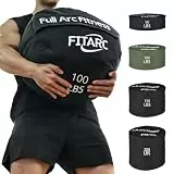 Fitarc Sandsack Fitness Krafttraining Sandbag Sandsack Training Strongman Sandbag Workout Sandbag(Schwarz, 100LB)