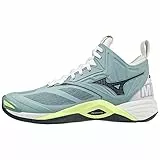 Mizuno Wave Momentum 2 Mid, Unisex-Sneaker, Erwachsene, Stone Blue/StratifiedS/White, Größe 48,5