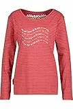 Alife and Kickin Damen JulietteAK Z Top Damentop Damenshirt Shirt XS-XXXL, Cranberry Melange, L