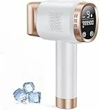 Blissky IPL Geräte Haarentfernung mit Kühlfunktion, Laser Haarentfernung mit 9 Energiestufen, 600 nm Rotlicht, LCD-Touchscreen, Haarentfernung Laser für Frauen Männer, Gesicht Bikinizone Körper