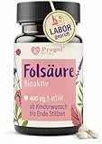 PregniVITAL Folsäure 400µg - L-5-MTHF Folsäure Kinderwunsch und Schwangerschaft* - hochdosiert, optimal bioverfügbar - 120 Tabletten