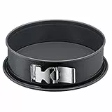 Original Kaiser La Forme Plus Springform 26 cm rund, Kuchenform mit Flachboden, runde Backform, Emailleboden, antihaftbeschichtet, schnittfest, auslaufsicher, schwarz