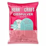 Keracraft Gießpulver weiß 1kg - Reliefgießpulver weiß für kreative Projekte