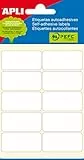 APLI Mini-Etiketten 19 x 40 mm, weiß (60 Stück)