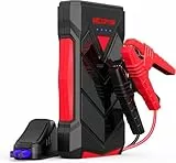 NEXPOW Starthilfe Powerbank für Pkw, Auto Starthilfe für 12V Fahrzeuge (Bis Zu 7L Benzin/5.5L Diesel), Starter Powerbank mit LED Licht, USB Schnellladung, Starthilfekabel, für Motorrad Rasenmäher SUV