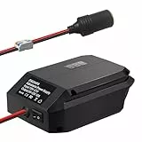 TPDL 18V zu 12V Step Down Konverter Adapter für Bosch Akku GBA Professional 18V System, Einstellbare Stromversorgung Ausgang 5V-13V 10A, Spannungsregler Mit Anschluss für Zigarettenanzünder Auto