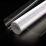 Hode Transparent Klebefolie Möbel Schutzfolie Selbstklebende Möbelfolie für Buchfolie Transparent Wandschutzfolie Spritzschutz Küchenrückwand Folie Wasserdicht 90X600cm Tapete
