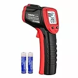 Eventek Infrarot-Thermometer, -50°C ~ 500°C Temperaturmessgerät mit LCD-Anzeige/Max/Min, Berührungsloses Digitales Laser Thermometer, Einstellbarer Emissionsgrad für Küche, Grill, Kühlung, Industrie
