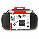 Nintendo Switch 2 Zubehör Set 7:1 – Tasche, Schutzcase, Case, Schutzfolie, Typ-C Ladekabel, In-Ear-Kopfhörer, Analogstick Kappen, Reinigungstuch – robust, wasserdicht, langlebig, schwarz