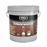 WOCA Denmark Exterior Wood Oil Natur 3 L - Terrassenöl für Terrassen, Zäune und Möbel im Außenbereich