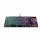 Roccat Vulcan TKL -Kompakte Mechanische RGB Gaming Tastatur, AIMO LED Einzeltastenbeleuchtung, Titan Linear Switches, Aluminiumoberfläche, Multimediarad, QWERTZ