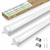 ALUSSO 2 Stück LED Feuchtraumleuchte 120CM, 36W 4320LM LED Röhre 4000K, IP65 Wasserfest Feuchtraumlampe Werkstatt Deckenleuchte für Garage,Keller,Werkstatt,Feuchtraum,Bad,Büro,Warenhaus